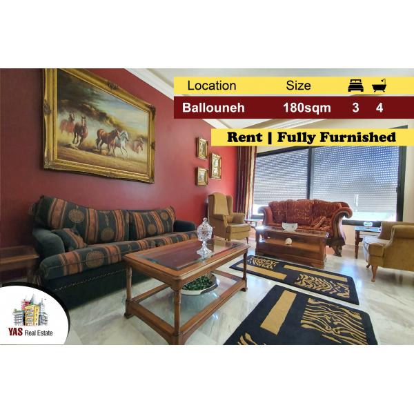 Ballouneh 180m2 | Rent | Furnished |Panoramic View | KS TO |