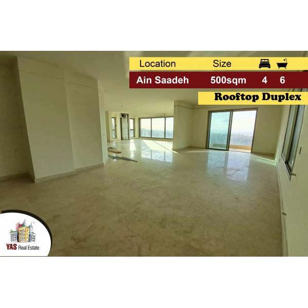 Ain Saadeh 500m2 | Rooftop Duplex | Calm Area | Generous dimensions |