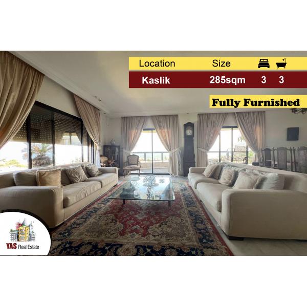 Kaslik 285m2 | Furnished | Luxury | Panoramic View | Prime Location|EH