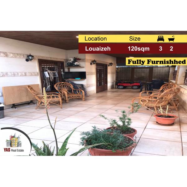 Baabda/Louaizeh 120m2 | 60m2 Terrace | Furnished | Prime Location |PA