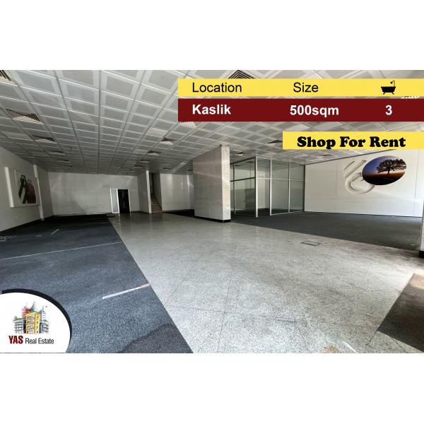 Kaslik 500m2 | Shop | Rent | High End | Perfect Investment | EH |