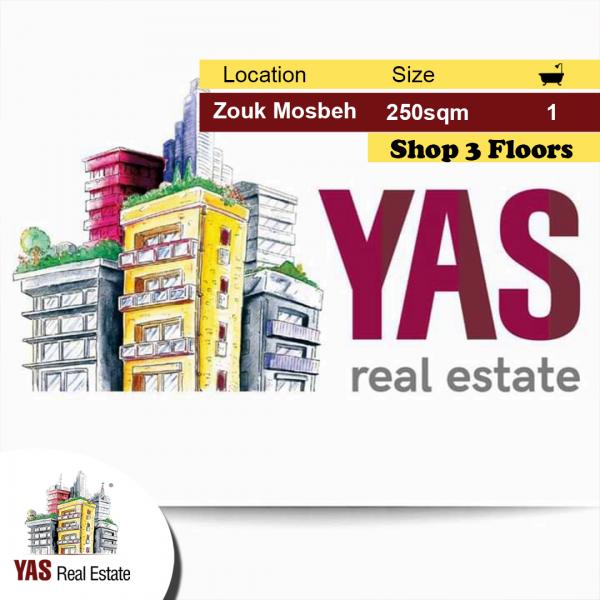 Zouk Mosbeh 250m2 | Shop | Main Road | Investment Opportunity | CH |