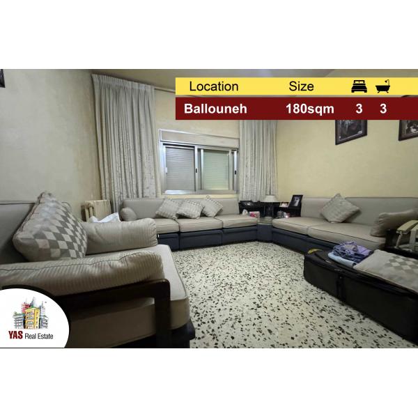 Ballouneh 180m2 | Panoramic View | High End | Prime Location | EL |