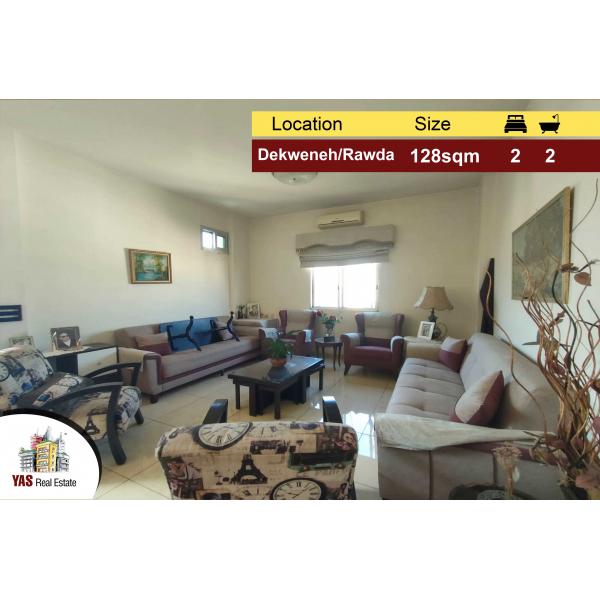 Dekweneh /Rawda 128m2 | City View | Calm Street | Mint Condition | AA