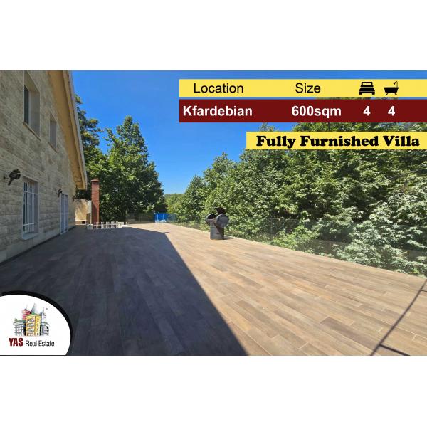 Kfardebian 600m2 Villa | 900m2 Land | Furnished | Mountain View | DA