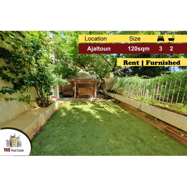 Ajaltoun 120m2 | Garden/Terrace | Rent | Furnished | Classy Street |KH