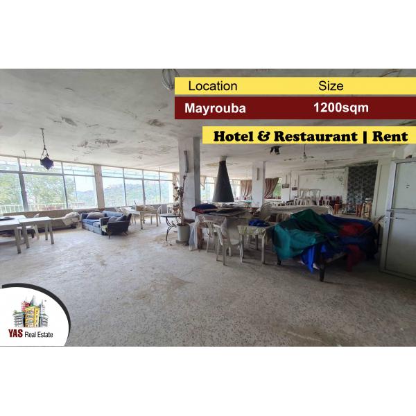 Mayrouba 1200m2 | Hotel & Restaurant | Rent | Calm Area | Catch | KH |