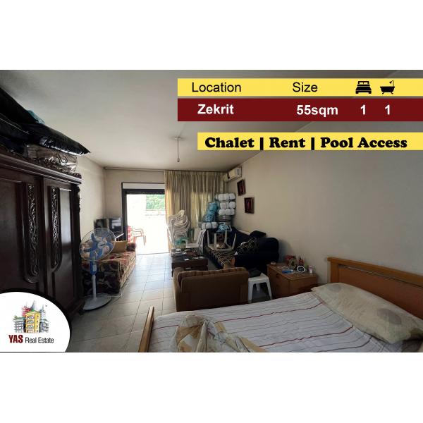 Zekrit 55m2 | Chalet For Rent | Pool Access | Catch | NE |