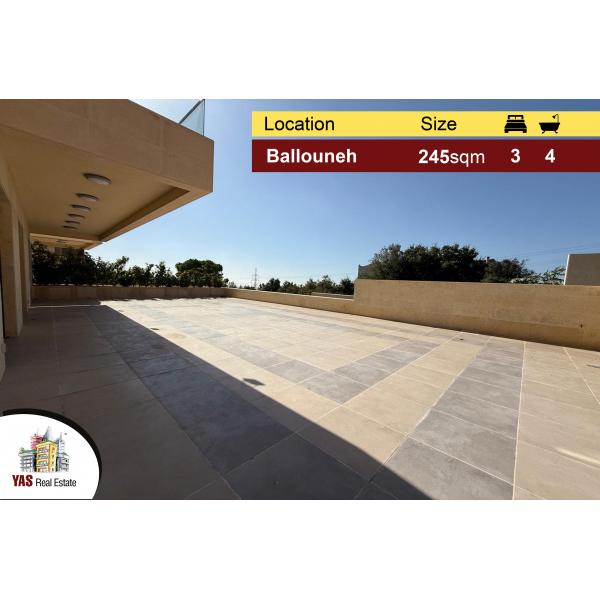 Ballouneh 245m2 | 165m2 Terrace | Ultra Prime Location | WA |