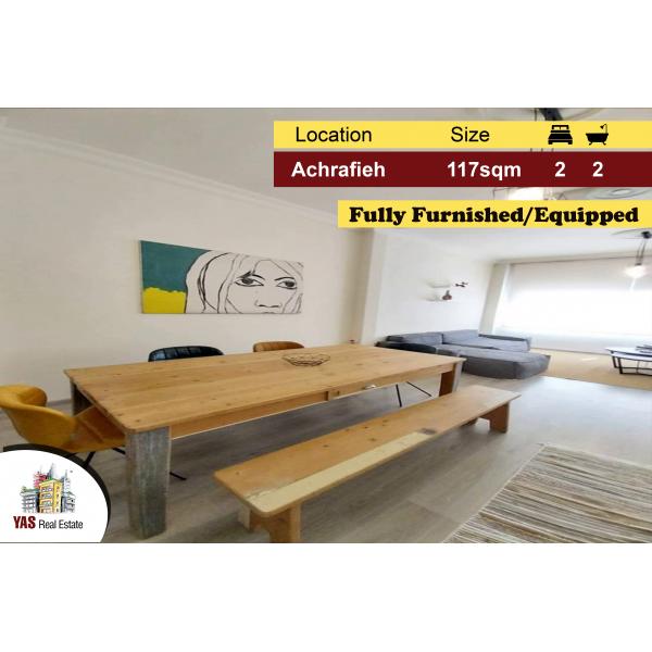 Achrafieh 117m2 | Furnished/Equipped | Prime Location | PA |