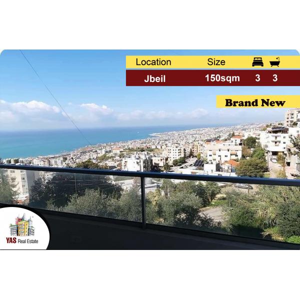 Jbeil 150m2 | 100m2 Terrace | Open View | Brand New | PA |