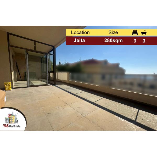 Jeita 280m2 | 150m2 Terrace | Prime Location | Catch | EL