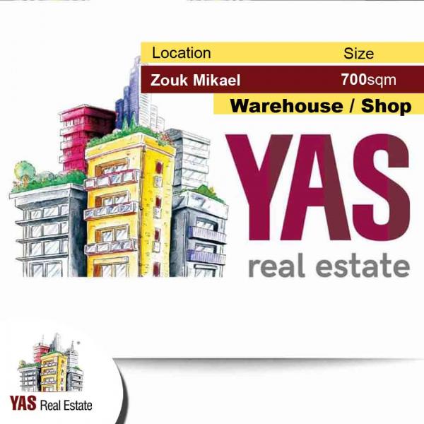 Zouk Mikael 700m2 | Shop / Warehouse | Fully Equipped | Rent |