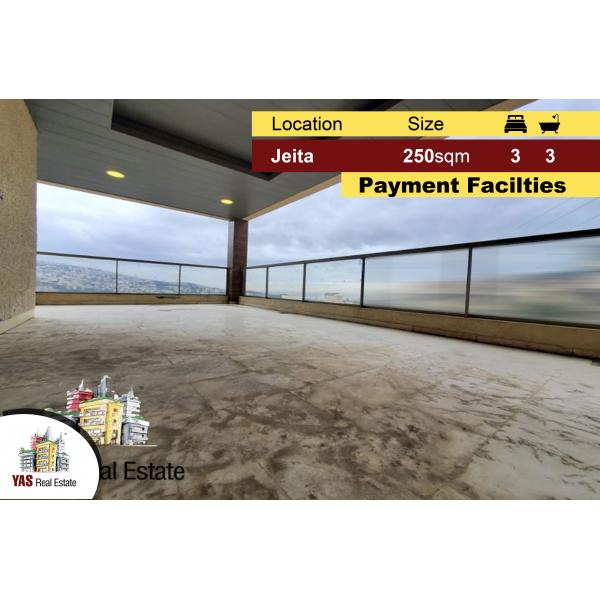 Jeita 250m2 | Brand New | Luxury | Panoramic View | Payment Facilties