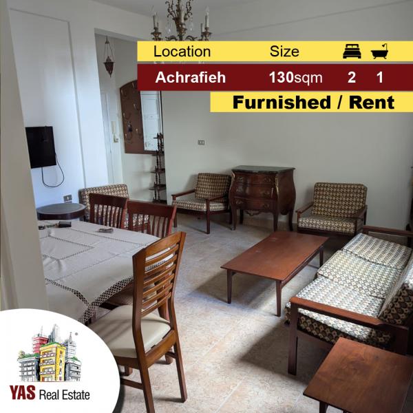 Achrafieh / Mar Mikhael 130m2 | Well Maintained | Furnished | Rent |