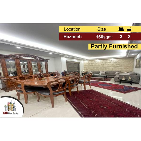 Hazmiyeh 160m2 | Partly Furnished| Decorated | Prime Location | PA |