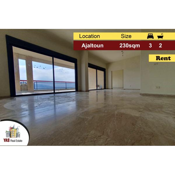 Ajaltoun 230m2 | Terrace | Mountain View | Rent | Calm Street | KH |