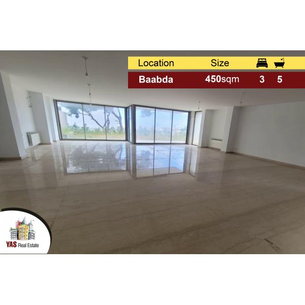 Baabda/Brazilia 450m2 | 160m2 Garden /terrace | Excellent Condition |