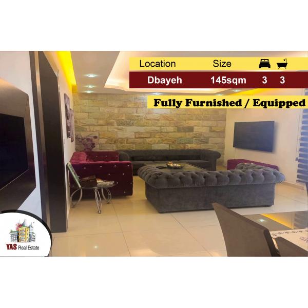 Dbayeh 145m2 | Furnished | Sea View | Prime Location | Catch | PA |