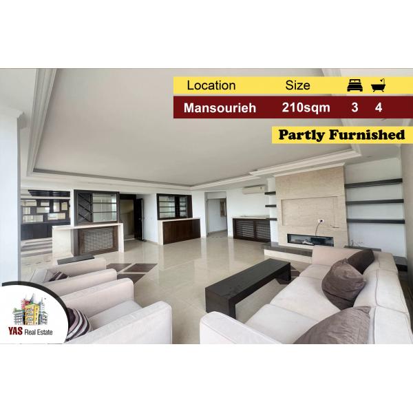 Mansourieh 210m2 | Partly Furnished | Prime Location | Catch | PA |