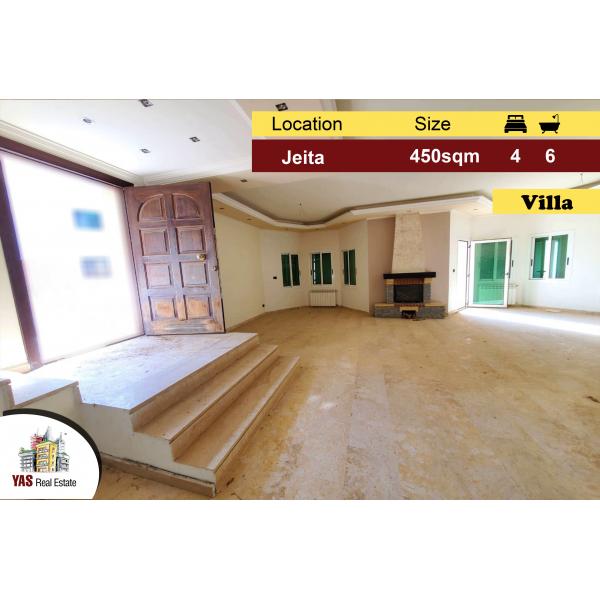 Jeita 450m2 | 725m2 Land | Villa | Luxury | Prime Location | AC |