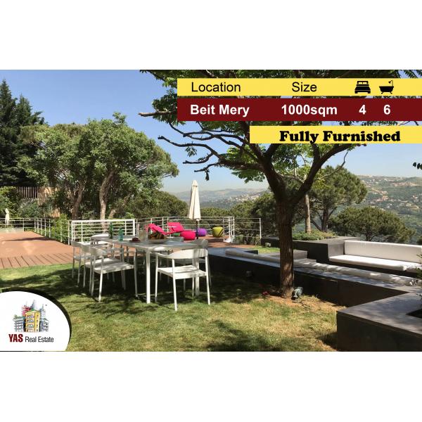 Beit Mery 1000m2 | Private Garden | Furnished/Equipped | Modern Design