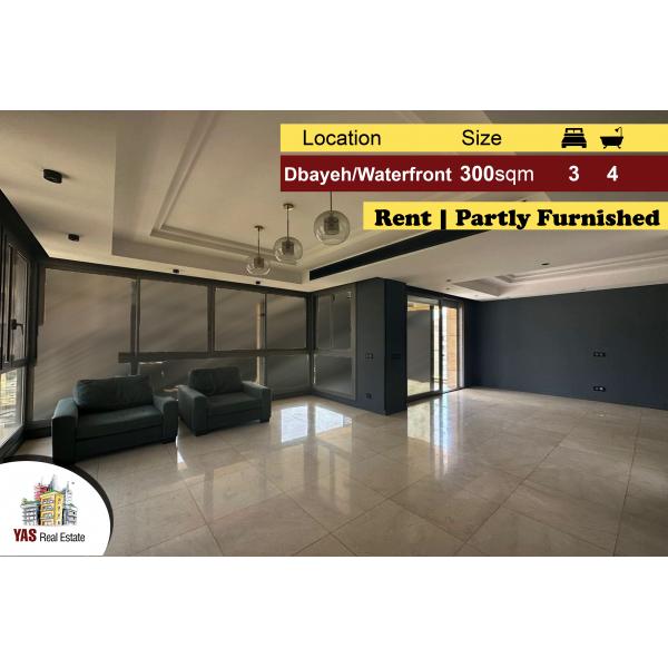 Dbayeh/Waterfront 300m2 | Rent | Partly Furnished | Luxury | MJ |