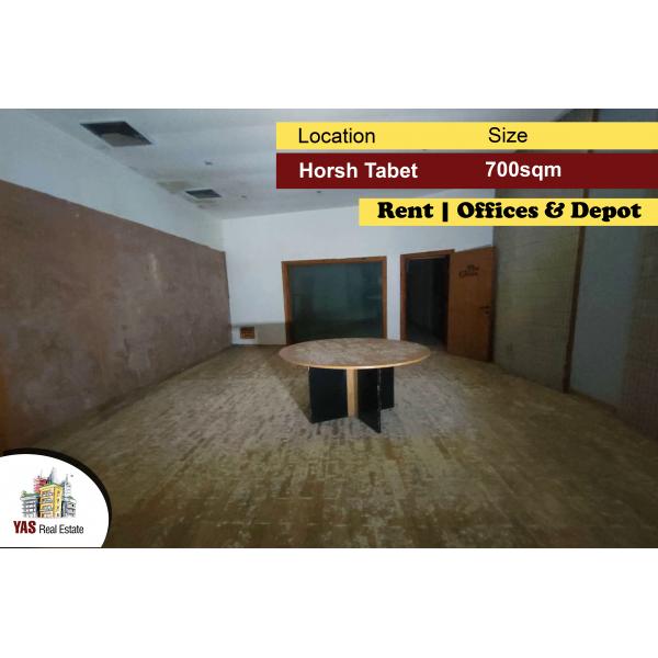 Horsh Tabet 700m2 | Depot & offices | Rent | Prime Location | AA |