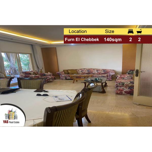 Furn El Chebbek 140m2 Well Maintained | Dead End Street | PA |