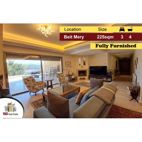 Beit Mery 225m2 | 160m2 Terrace | Fully Furnished | Luxury | AMK |