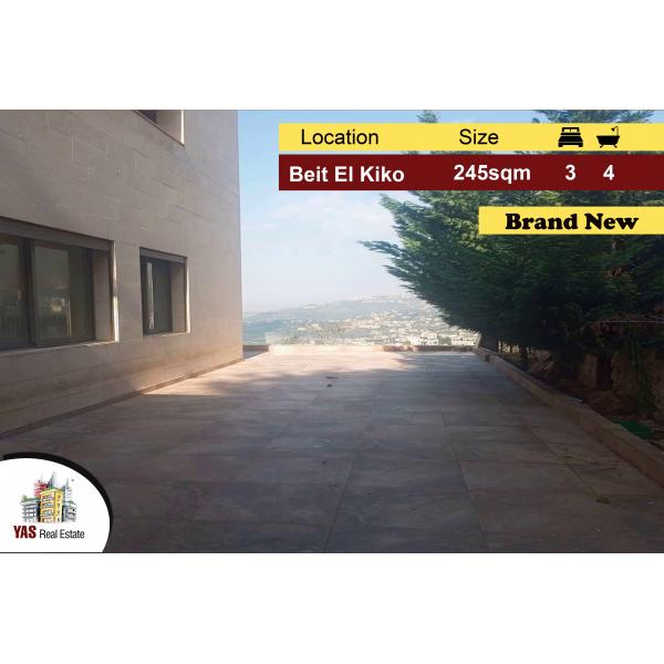 Beit El Kiko 245m2 | 220m2 Terrace | Brand New | Amazing View | PA |