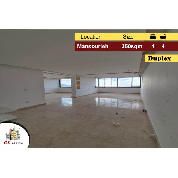 Mansourieh 350m2 | Duplex | New | Prime Location | PA |