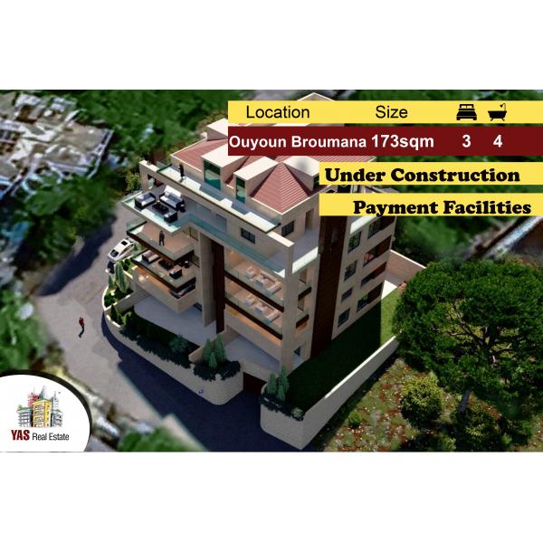 Ouyoun Broumana 135m2 up to 173m2 | Under construction | Calm Area|AMK
