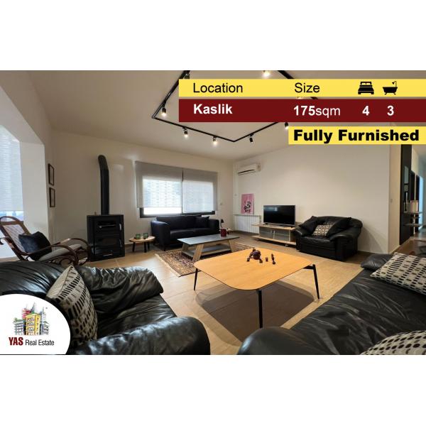 Kaslik 175m2 | New Building | Furnished | Excellent Condition | KH