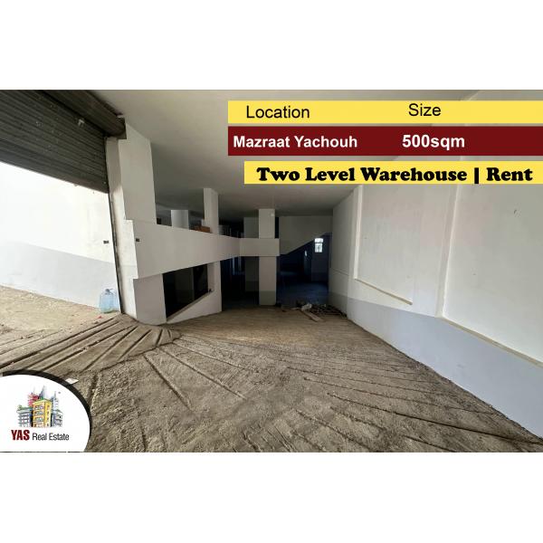 Mazraat Yachouh 500m2 | Two Floors | Warehouse | Rent | CH |