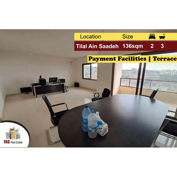 Tilal Ain Saadeh 136m2 | 211m2 Terrace | Payment Facilities | New |AMK