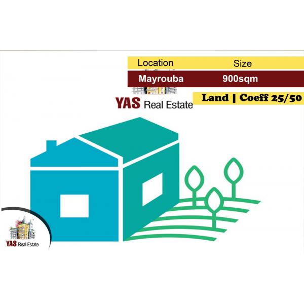 Mayrouba 900m2 | Land | Coeff 25/50 | Perfect Investment | AC