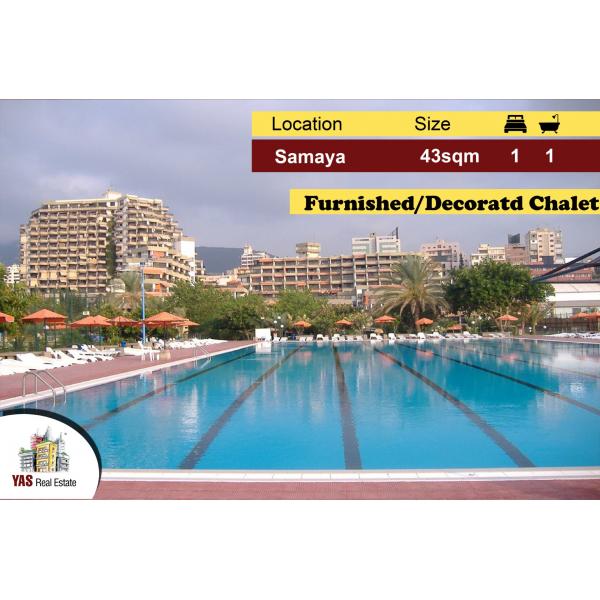 Samaya 43m2 | Furnished | Prime Location | Pool Access | AC |