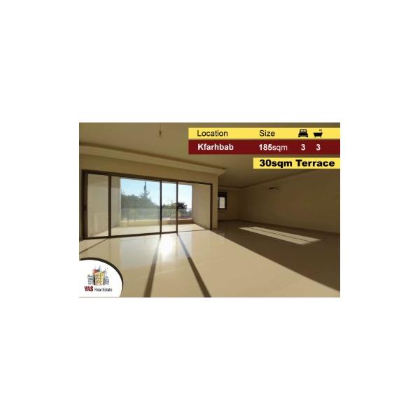 Kfarhbab 185m2 | 30m2 Terrace | Brand new | Open View | YV |