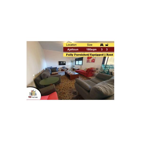 Ajaltoun 180m2 | Rent | Furnished/Equipped | Prime Location | KH |