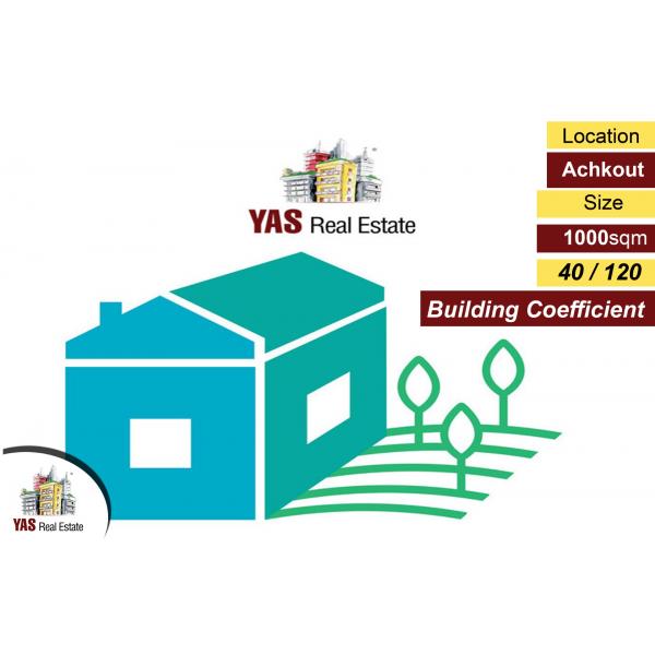 Achkout 1000m2 | Flat Land | 40 / 120 | Mountain View | AC |