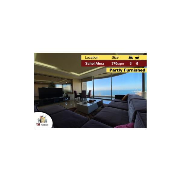 Sahel Alma 370m2 | High-End | New | Semi Furnished | Sea View |RA/YV |