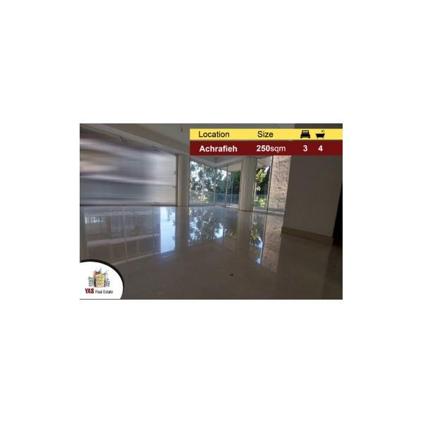 Achrafieh / Sassine 250m2 | 83m2 Terrace |Spacious Flat | View | PA |