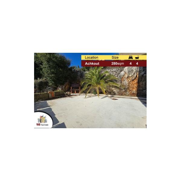 Achkout 280m2 | 150m2 Terrace | Well Maintained | Mountain View | DA |