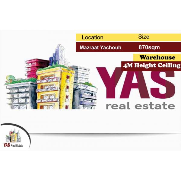 Mazraat Yachouh 870m2 | Warehouse | Perfect Investment | Catch | KR |