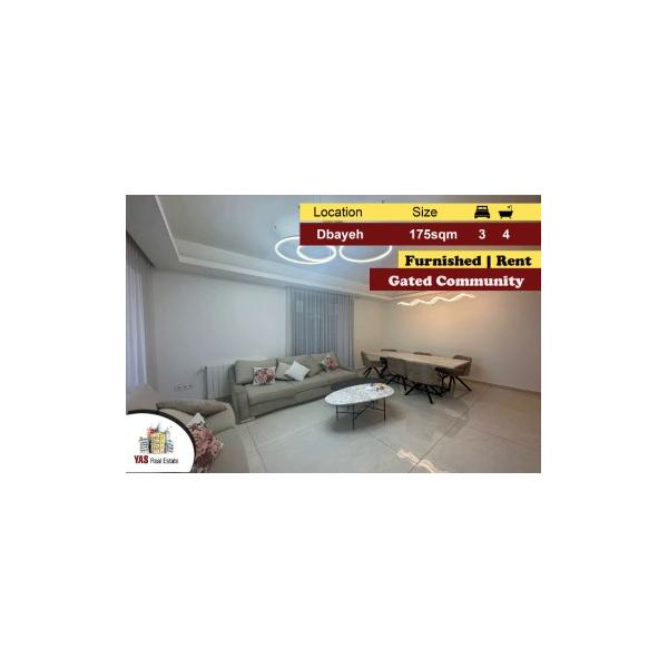Dbayeh/Waterfront 175m2 | 125m2 Terrace | Furnished | Rent | Luxury|MJ
