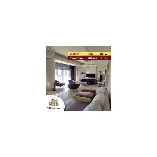 Downtown 230m2 | Decorated | Luxury | Super Prime Location | PA
