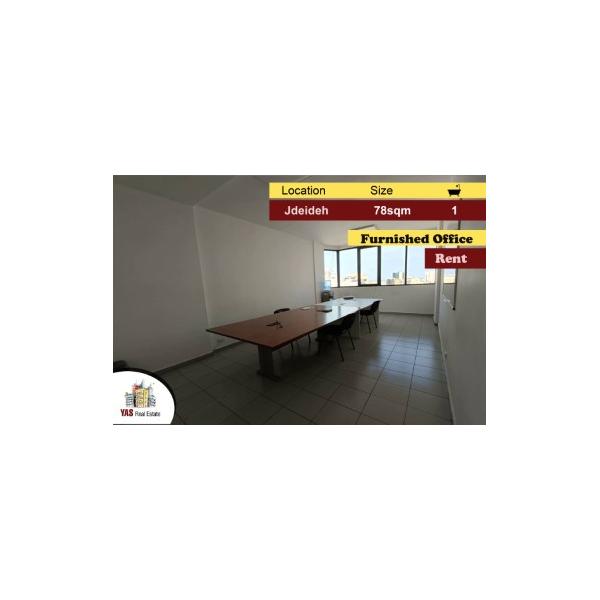 Jdeideh 78m2 | Furnished Office | Rent | Perfect Investment | AA/RR