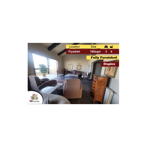 Fiyadieh 180m2 | 40m2 Terrace | Decorated Duplex | Prime Location | PA