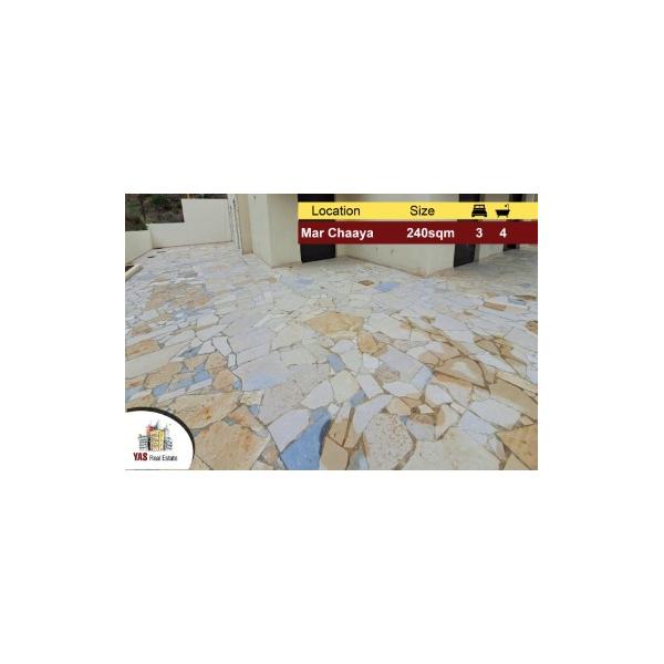 Mar Chaaya 240m2 | 200m2 Terrace | Mountain View | Private Street|AMK